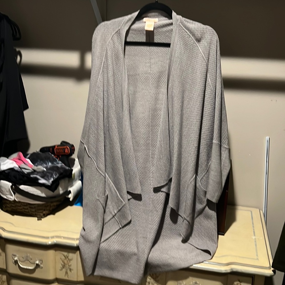 Sweet Romeo open bat sleeve slouchy cardigan - Picture 2 of 7